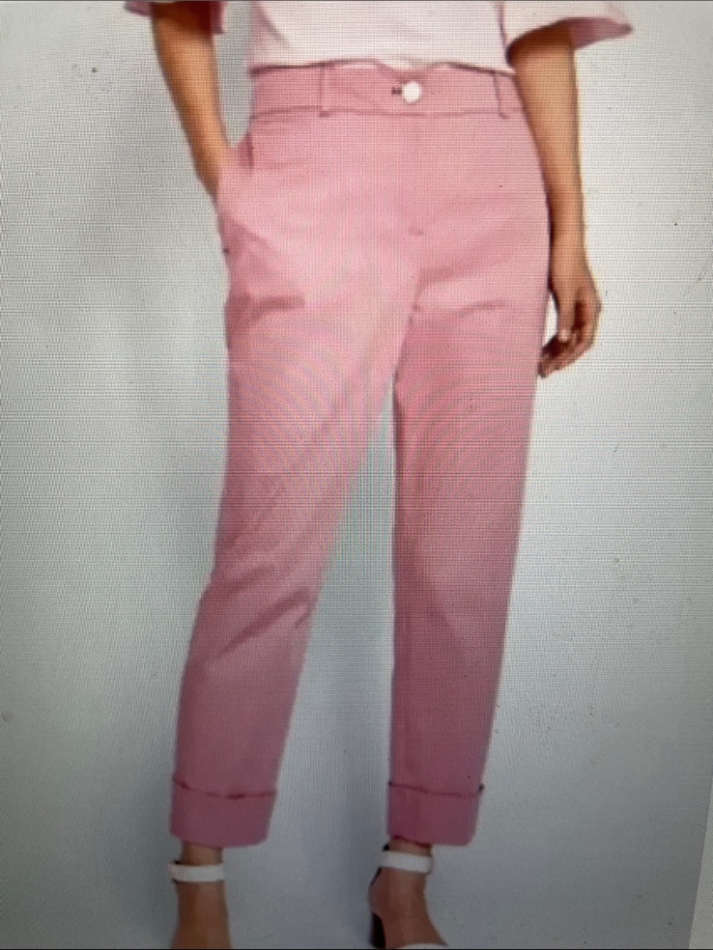 Ted baker Pink Women's Straight-Leg cuffed Pants- like new
